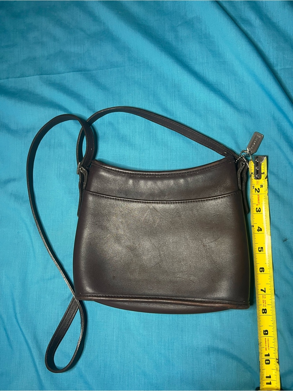 Vintage Coach Mambo Brown Leather Crossbody Bag G9C-9062 - Picture 15 of 16